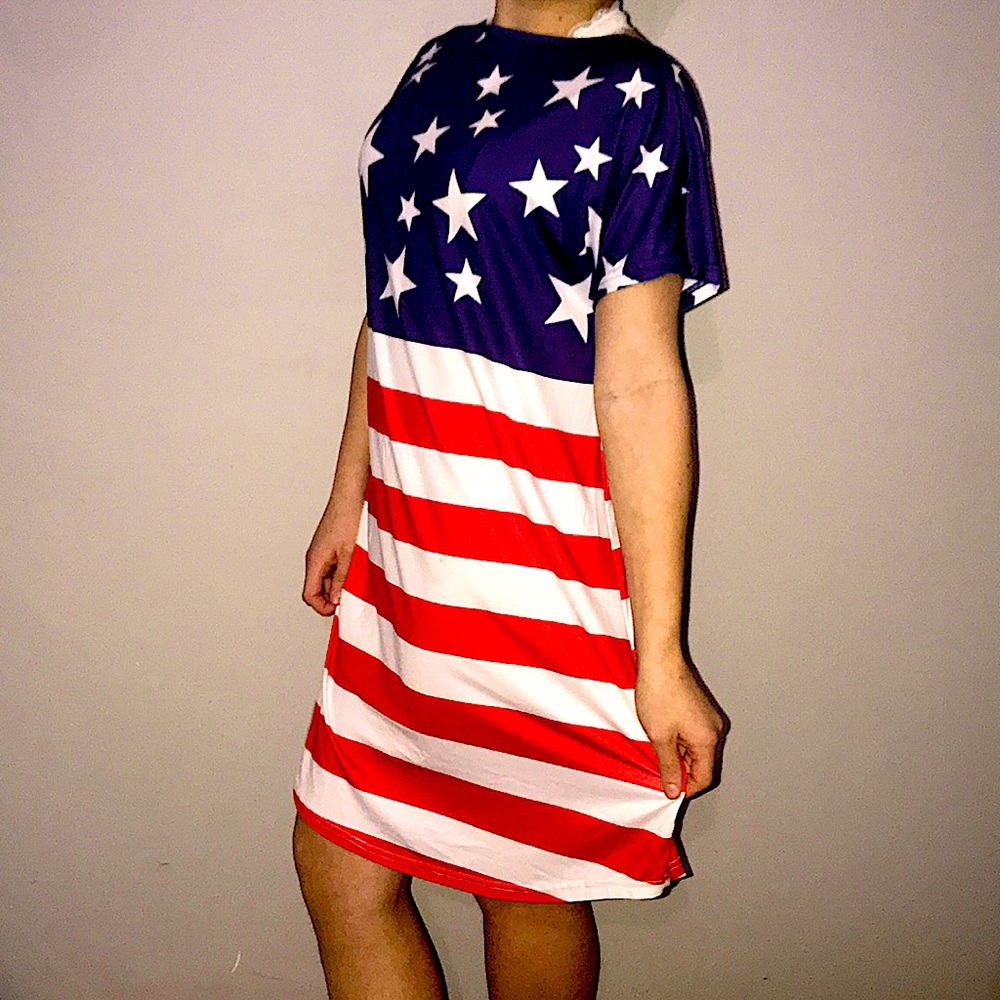 American flag night gown dress